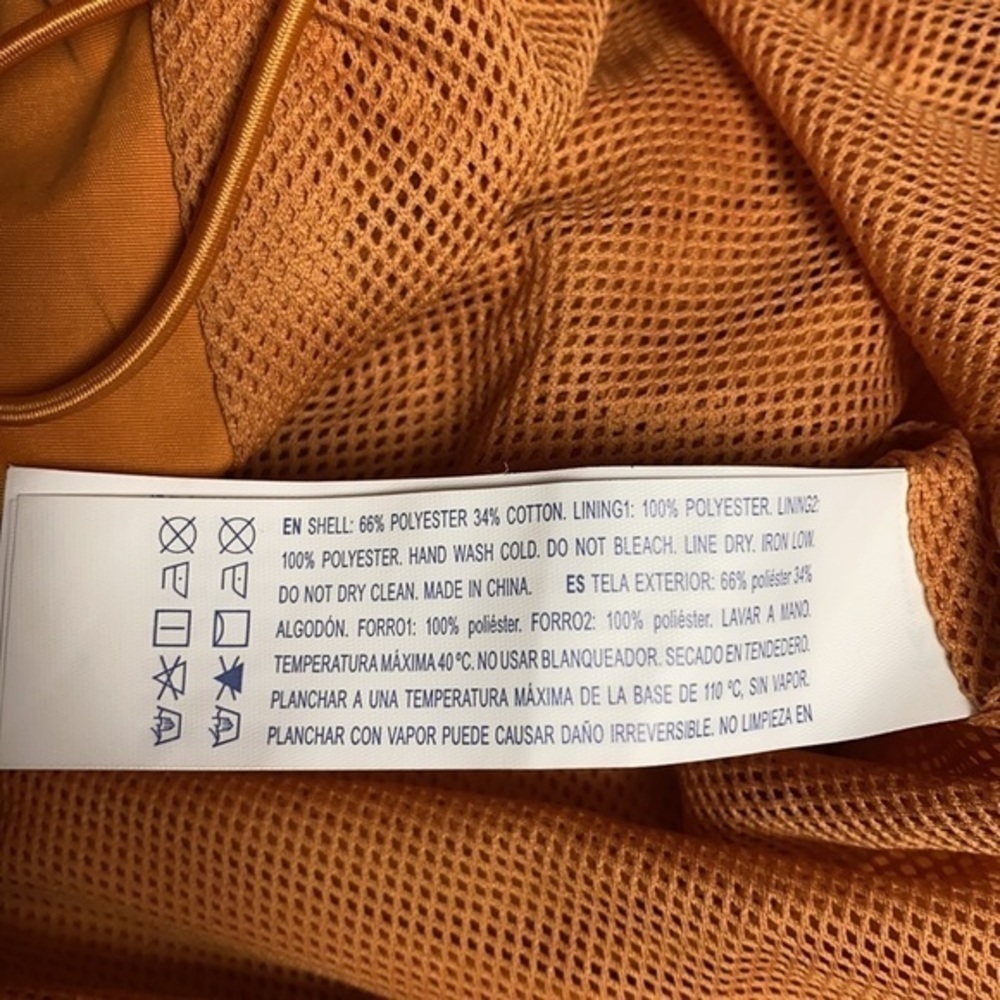 FOREVER 21 Yellow Windbreaker Jacket with Hood Small EUC - Picture 9 of 13